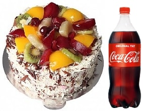 4-6 Kişilik Karışık Meyveli Pasta Fırsat