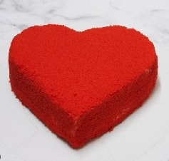 Romantik Kırmızı Kalp 6-9 Kişilik Özel Yapım Pasta